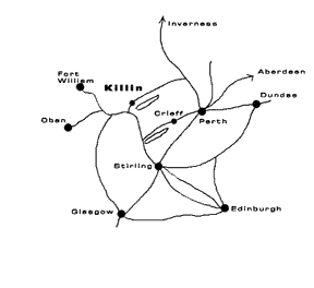 map showing killin